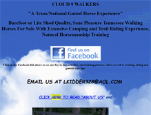 Tablet Screenshot of cloud9walkers.com